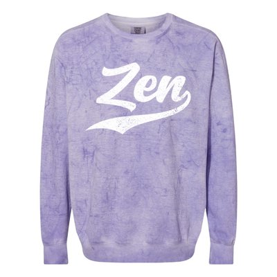 Zen Funny Zen Funny Meditating Meditation Yoga Namaste Gift Colorblast Crewneck Sweatshirt