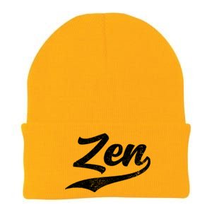 Zen Funny Zen Funny Meditating Meditation Yoga Namaste Gift Knit Cap Winter Beanie