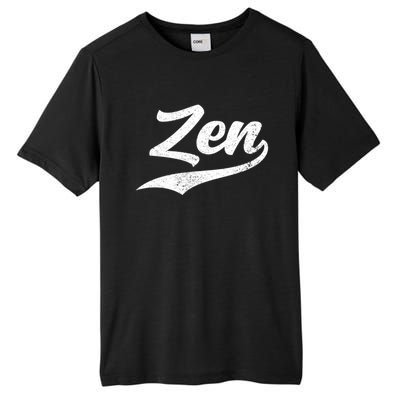 Zen Funny Zen Funny Meditating Meditation Yoga Namaste Gift Tall Fusion ChromaSoft Performance T-Shirt