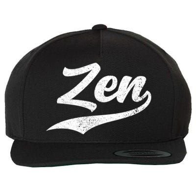 Zen Funny Zen Funny Meditating Meditation Yoga Namaste Gift Wool Snapback Cap