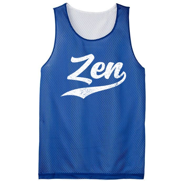 Zen Funny Zen Funny Meditating Meditation Yoga Namaste Gift Mesh Reversible Basketball Jersey Tank