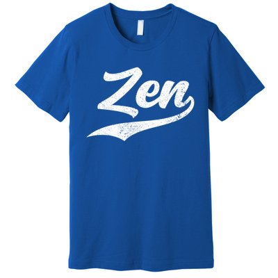 Zen Funny Zen Funny Meditating Meditation Yoga Namaste Gift Premium T-Shirt