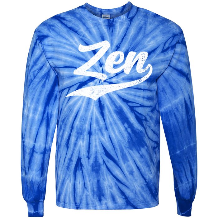 Zen Funny Zen Funny Meditating Meditation Yoga Namaste Gift Tie-Dye Long Sleeve Shirt