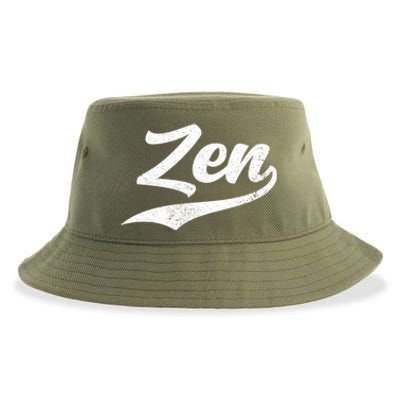 Zen Funny Zen Funny Meditating Meditation Yoga Namaste Gift Sustainable Bucket Hat