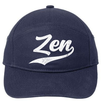 Zen Funny Zen Funny Meditating Meditation Yoga Namaste Gift 7-Panel Snapback Hat