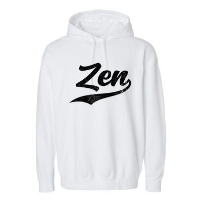 Zen Funny Zen Funny Meditating Meditation Yoga Namaste Gift Garment-Dyed Fleece Hoodie