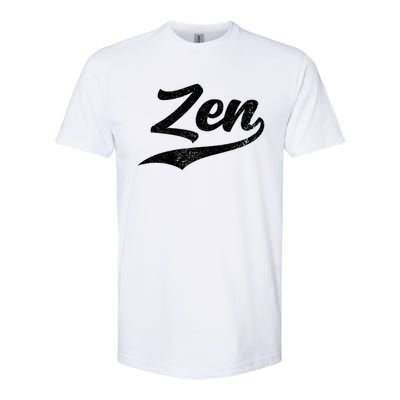 Zen Funny Zen Funny Meditating Meditation Yoga Namaste Gift Softstyle CVC T-Shirt