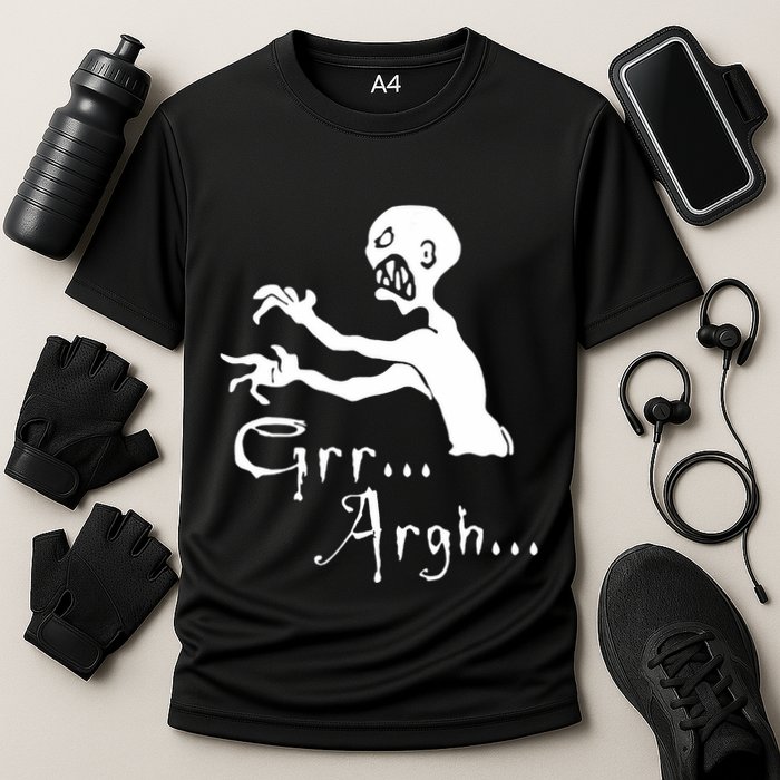 Zombie Grr Argh Cooling Performance Crew T-Shirt