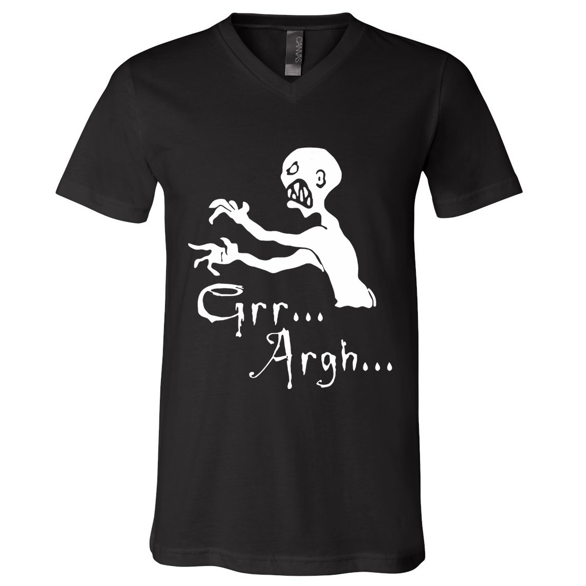 Zombie Grr Argh V-Neck T-Shirt