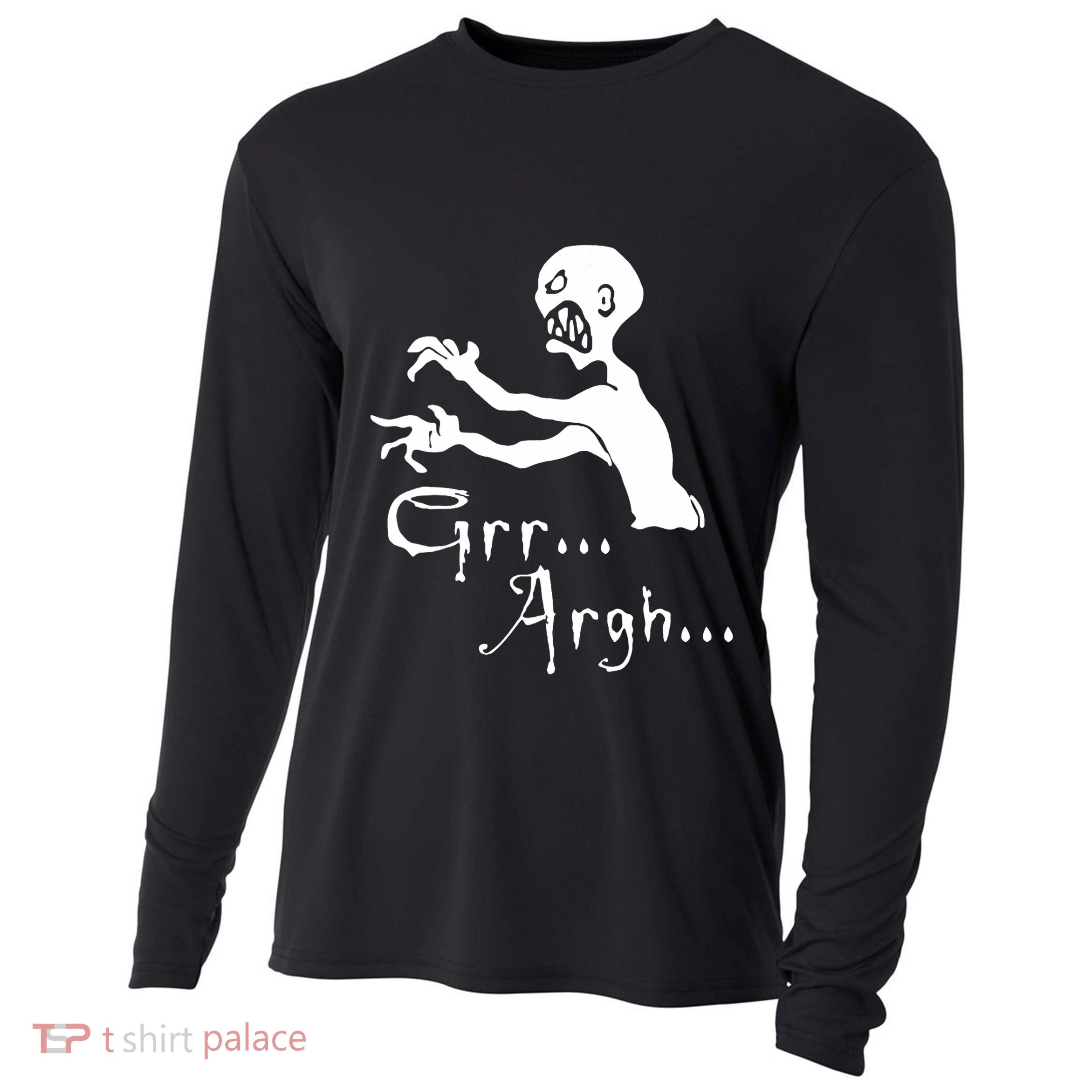 Zombie Grr Argh Cooling Performance Long Sleeve Crew