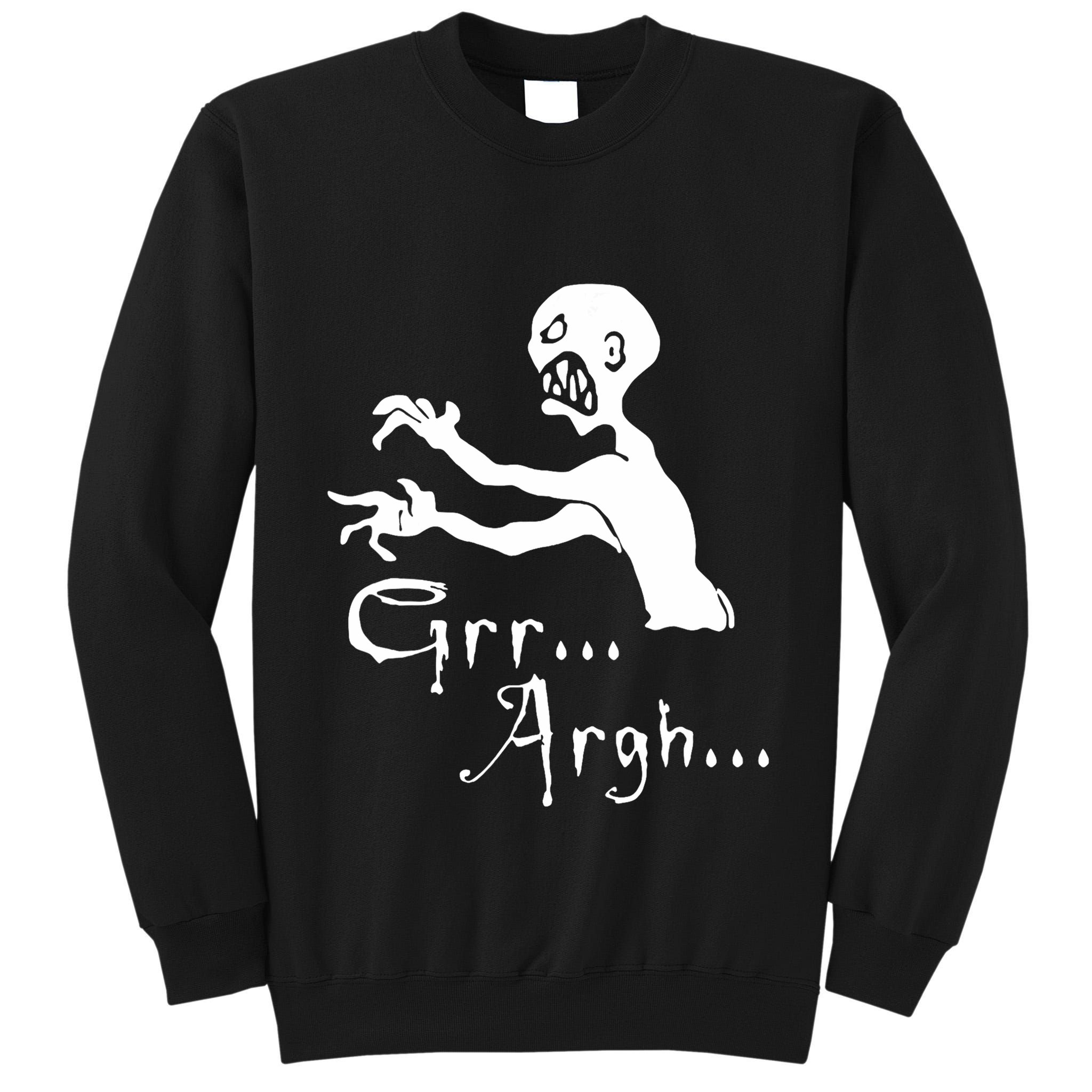 Zombie Grr Argh Tall Sweatshirt