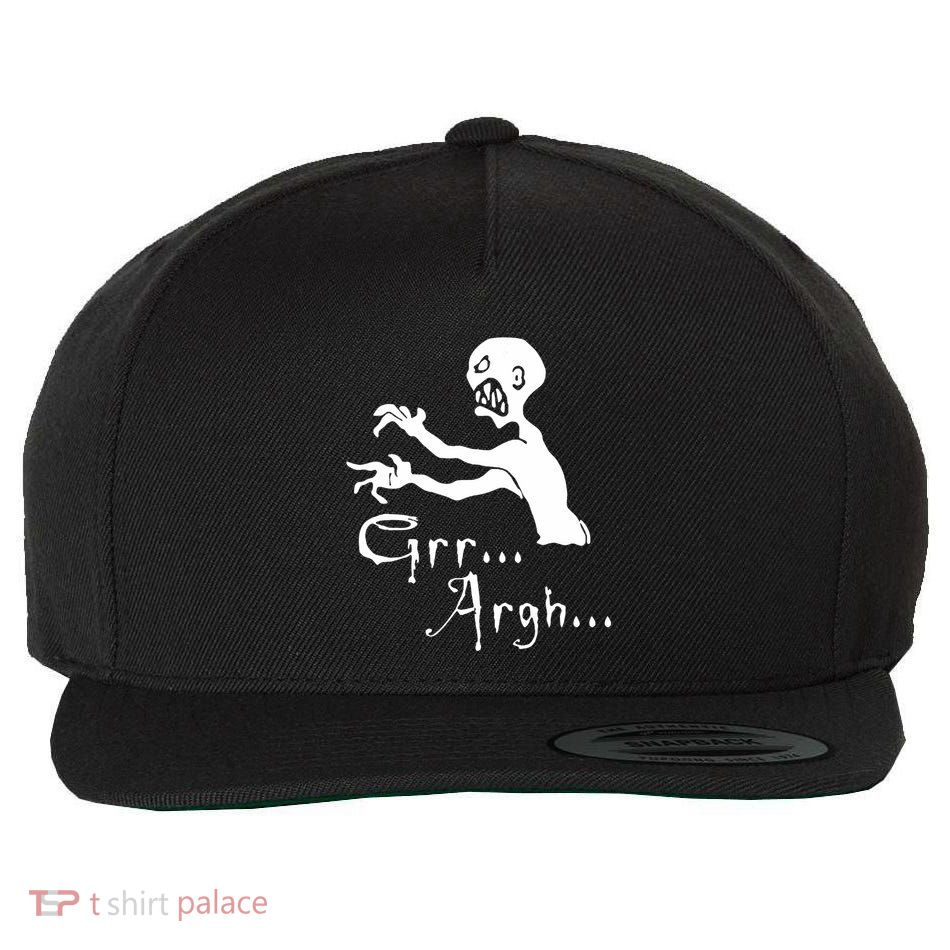 Zombie Grr Argh Wool Snapback Cap