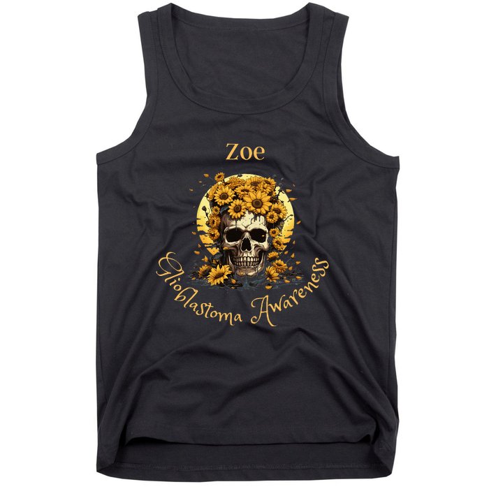 Zoe Glioblastoma Awareness (Back Design) Tank Top