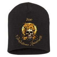 Zoe Glioblastoma Awareness (Back Design) Short Acrylic Beanie