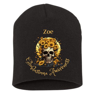 Zoe Glioblastoma Awareness (Back Design) Short Acrylic Beanie