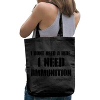 Zelensky Green Cross Ukraine I Dont Need A Ride I Need Ammunition Front&Back Bag