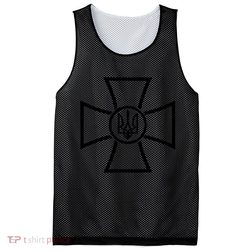 Zelensky Green Cross Ukraine I Dont Need A Ride I Need Ammunition Front&Back Mesh Reversible Basketball Jersey Tank