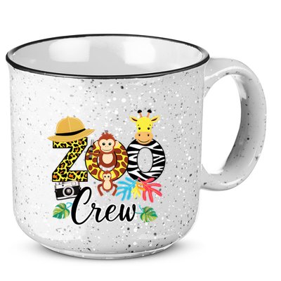 Zoo Giraffe Crew Safari Animal Zoo Keeper Costume Gifts 15oz Campfire Ceramic Mug