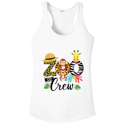 Zoo Giraffe Crew Safari Animal Zoo Keeper Costume Gifts Ladies PosiCharge Competitor Racerback Tank