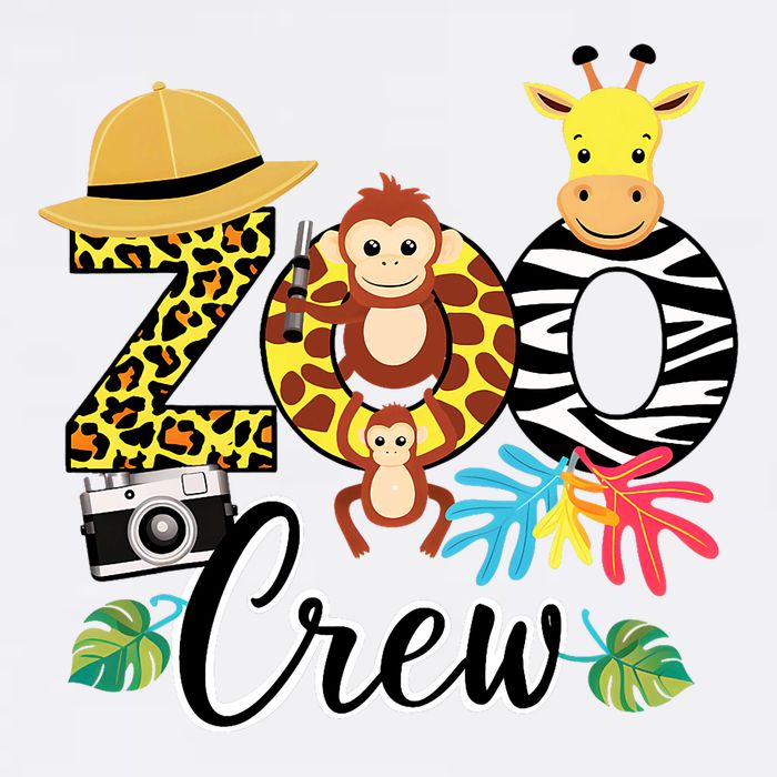 Zoo Giraffe Crew Safari Animal Zoo Keeper Costume Gifts Premium T-Shirt