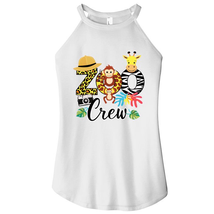 Zoo Giraffe Crew Safari Animal Zoo Keeper Costume Gifts Women's Perfect Tri Rocker Tank