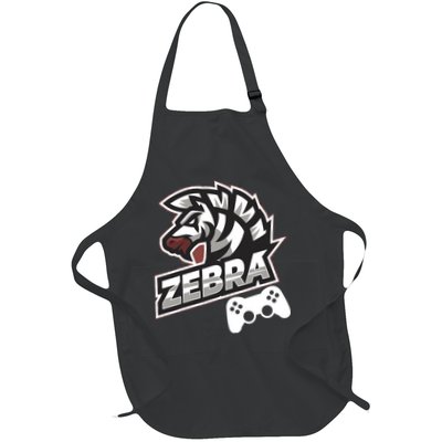 Zebra Gamer Controller Graphic Design For Gamer Kids Apron