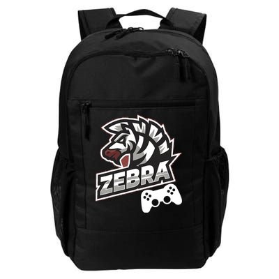 Zebra Gamer Controller Graphic Design For Gamer Kids Daily Commute Backpack