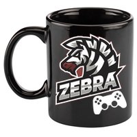 Zebra Gamer Controller Graphic Design For Gamer Kids 11oz C Handle Ceramic Mug