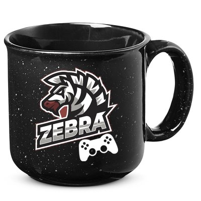 Zebra Gamer Controller Graphic Design For Gamer Kids 15oz Campfire Ceramic Mug