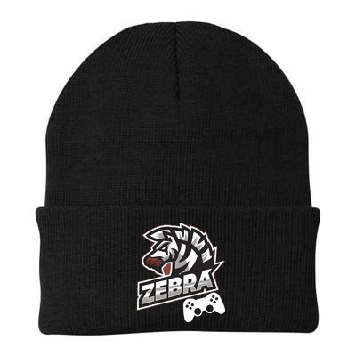 Zebra Gamer Controller Graphic Design For Gamer Kids Beanie