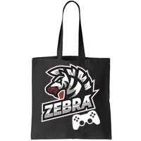 Zebra Gamer Controller Graphic Design For Gamer Kids Tote Bag