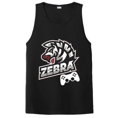 Zebra Gamer Controller Graphic Design For Gamer Kids PosiCharge Competitor Tank