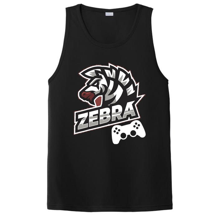 Zebra Gamer Controller Graphic Design For Gamer Kids PosiCharge Competitor Tank