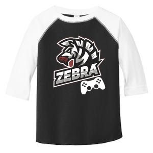 Zebra Gamer Controller Graphic Design For Gamer Kids Toddler Fine Jersey T-Shirt