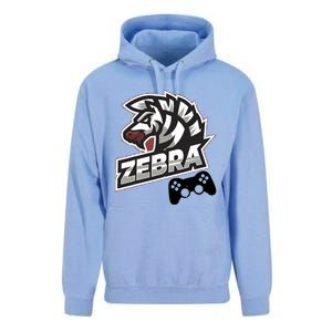 Zebra Gamer Controller Graphic Design For Gamer Kids Unisex Surf Hoodie