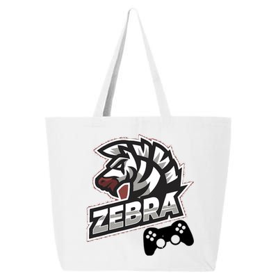 Zebra Gamer Controller Graphic Design For Gamer Kids 25L Jumbo Tote