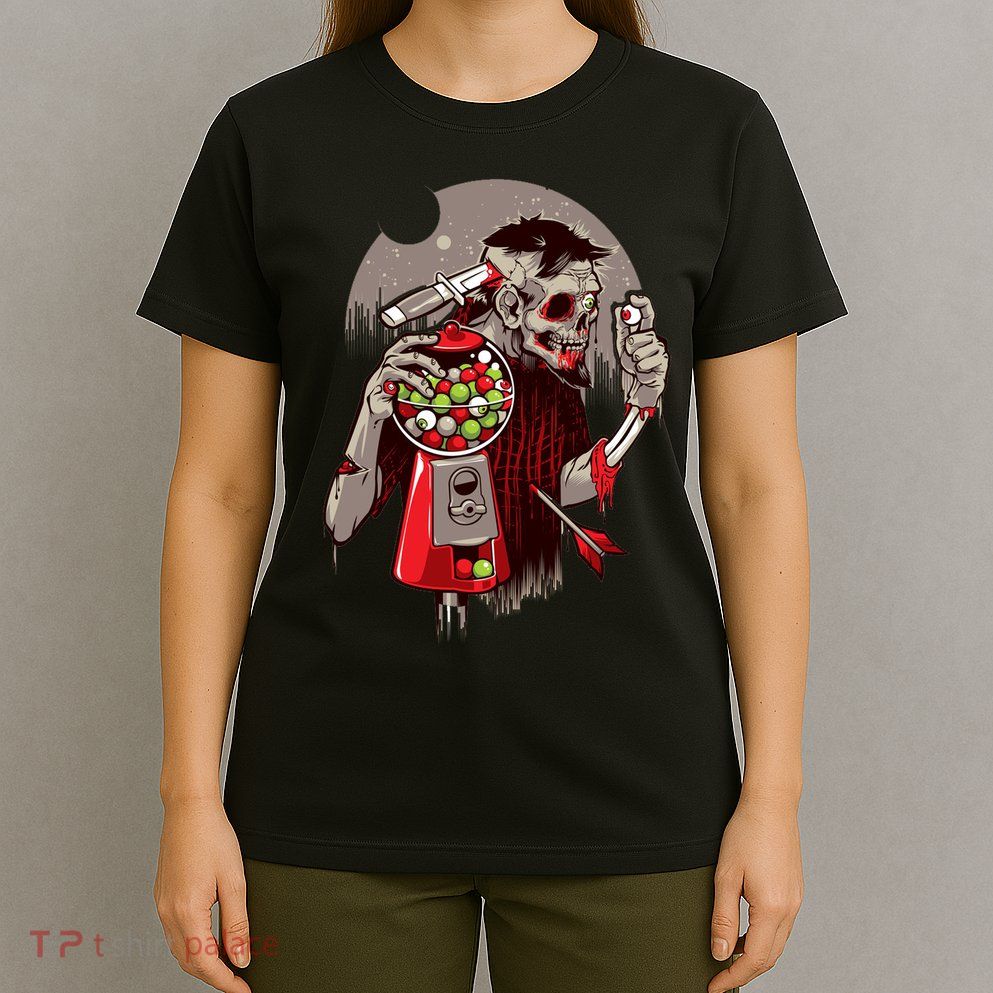 Zombie Gumballs Eyes Brains Halloween T-Shirt
