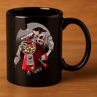 Zombie Gumballs Eyes Brains Halloween 11oz C Handle Ceramic Mug