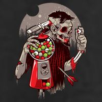 Zombie Gumballs Eyes Brains Halloween 11oz C Handle Ceramic Mug
