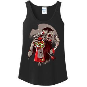 Zombie Gumballs Eyes Brains Halloween Ladies Essential Tank