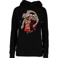 Zombie Gumballs Eyes Brains Halloween Womens Funnel Neck Pullover Hood