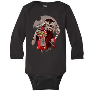 Zombie Gumballs Eyes Brains Halloween Baby Long Sleeve Bodysuit