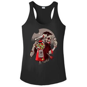 Zombie Gumballs Eyes Brains Halloween Ladies PosiCharge Competitor Racerback Tank