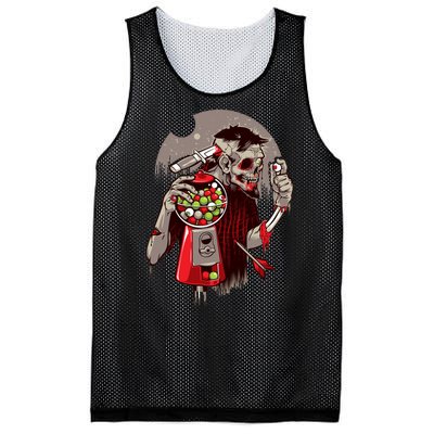 Zombie Gumballs Eyes Brains Halloween Mesh Reversible Basketball Jersey Tank