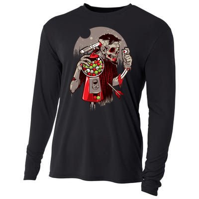 Zombie Gumballs Eyes Brains Halloween Cooling Performance Long Sleeve Crew