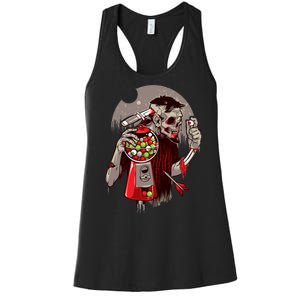 Zombie Gumballs Eyes Brains Halloween Women's Racerback Tank