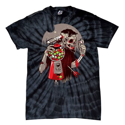 Zombie Gumballs Eyes Brains Halloween Tie-Dye T-Shirt