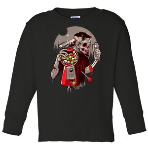 Zombie Gumballs Eyes Brains Halloween Toddler Long Sleeve Shirt