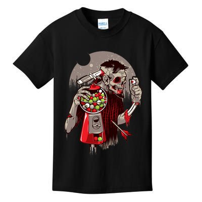 Zombie Gumballs Eyes Brains Halloween Kids T-Shirt