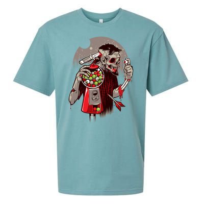 Zombie Gumballs Eyes Brains Halloween Sueded Cloud Jersey T-Shirt